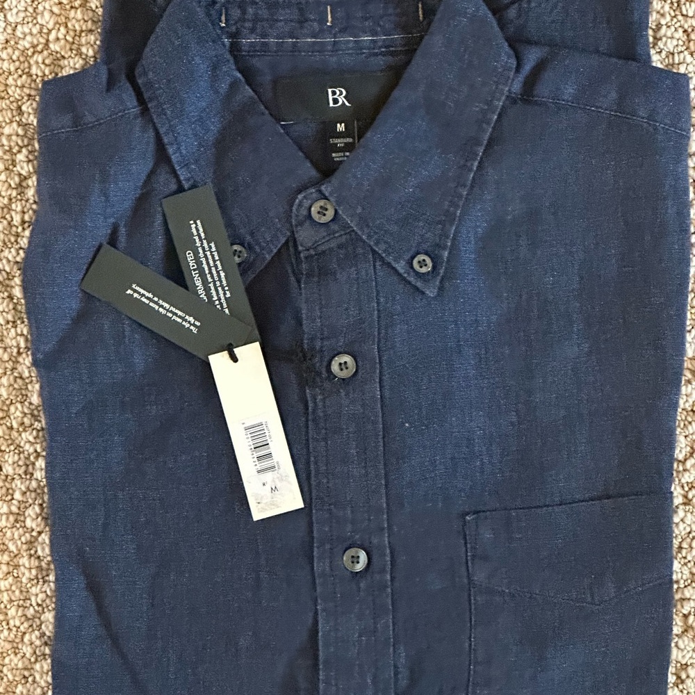 Banana Republic Blue Casual Button Down Shirt